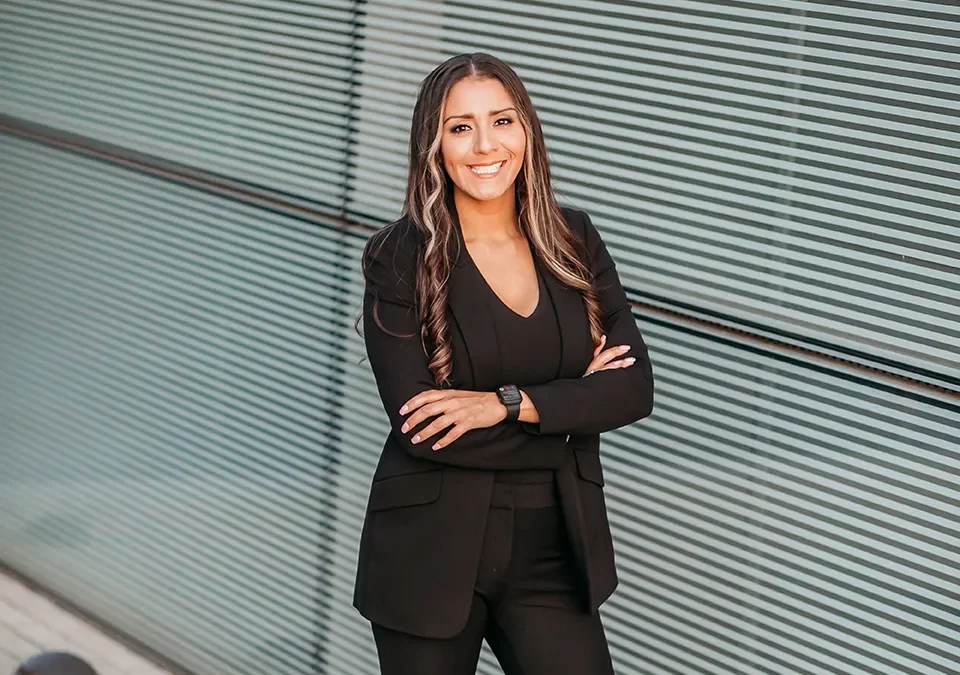 Attorney Jazmin Newton received the Young Alum of the Year Award